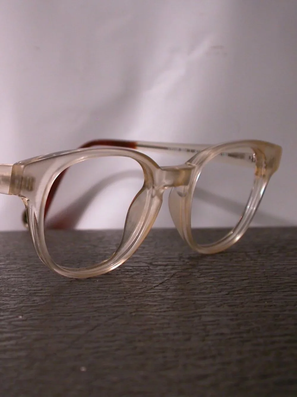 WOOW Trust Me Clear Amber Designer Eyeglasses Frames Made in Italy